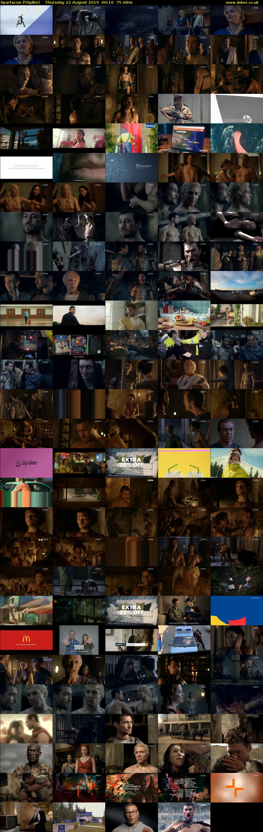 Spartacus (5Spike) Thursday 22 August 2019 00:10 - 01:25
