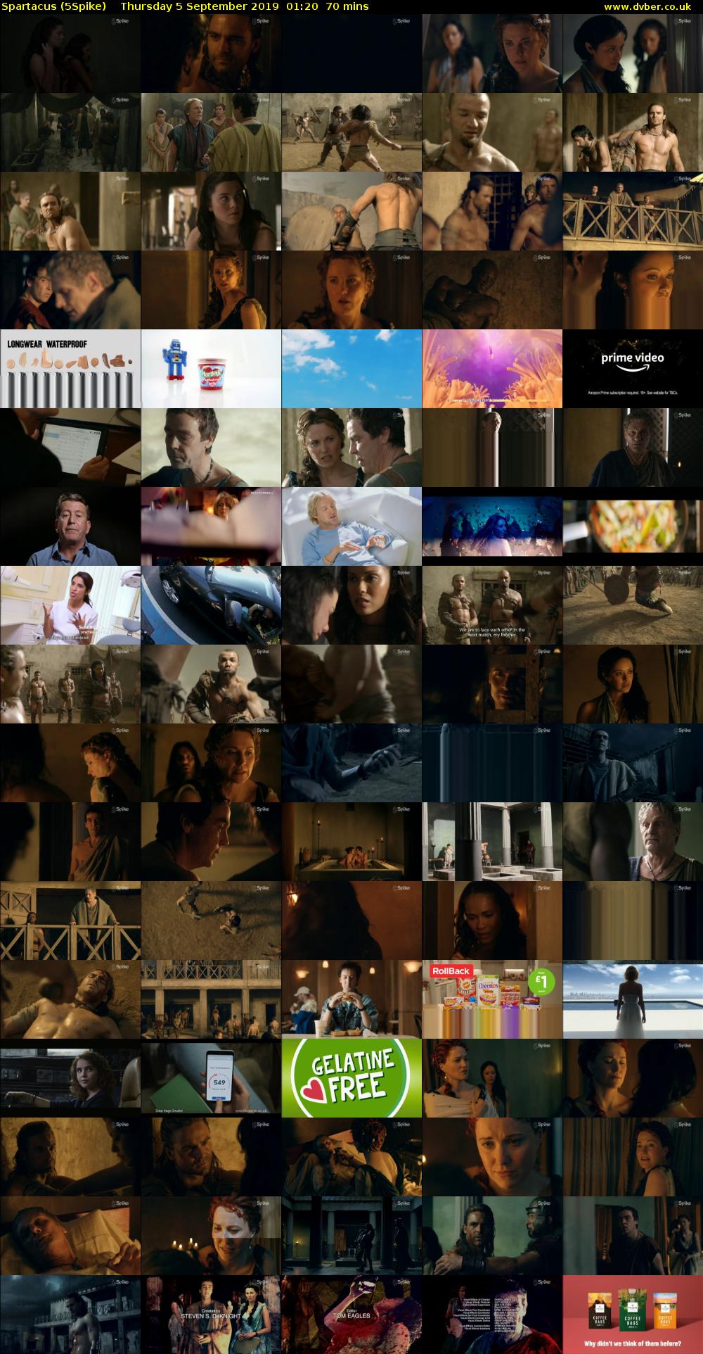 Spartacus (5Spike) Thursday 5 September 2019 01:20 - 02:30