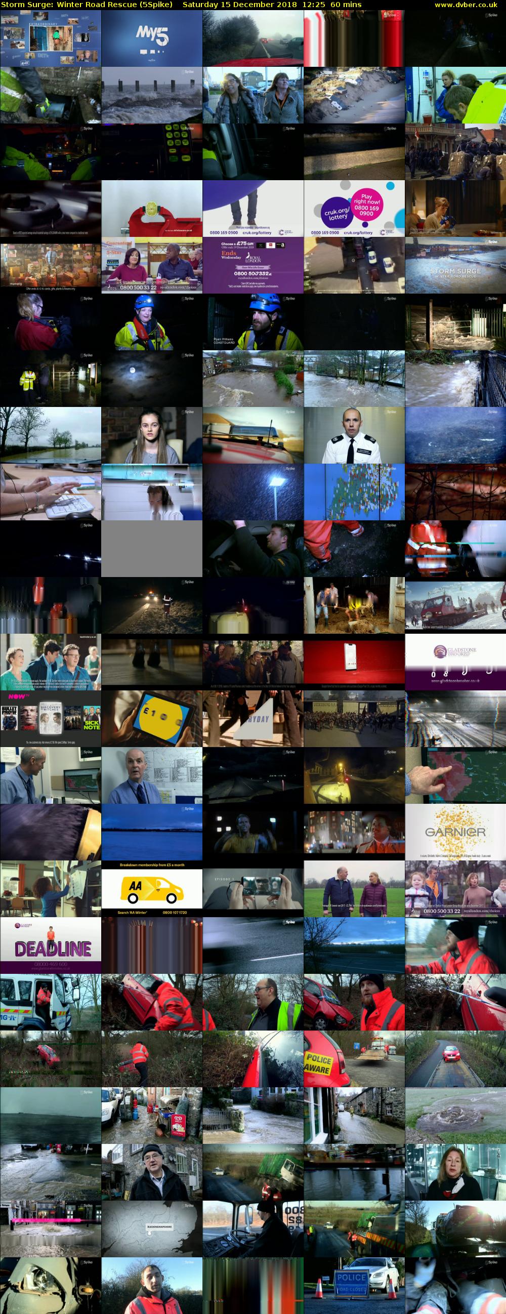 Storm Surge: Winter Road Rescue (5Spike) Saturday 15 December 2018 12:25 - 13:25