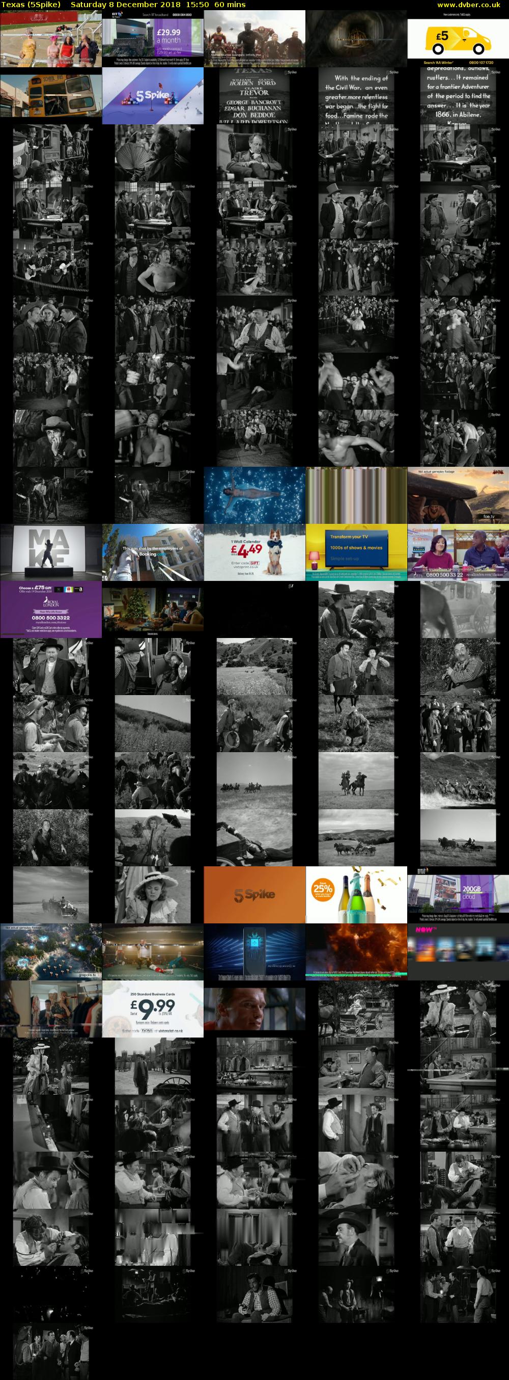 Texas (5Spike) Saturday 8 December 2018 15:50 - 16:50