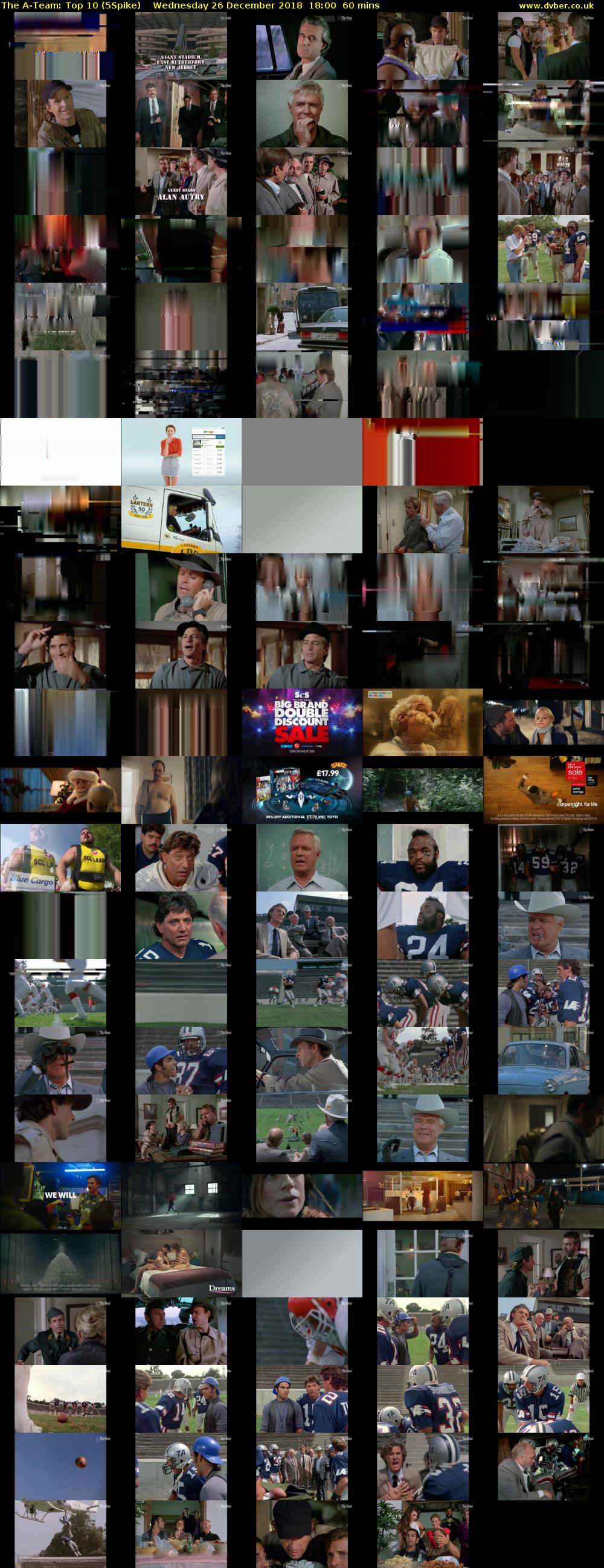 The A-Team: Top 10 (5Spike) Wednesday 26 December 2018 18:00 - 19:00