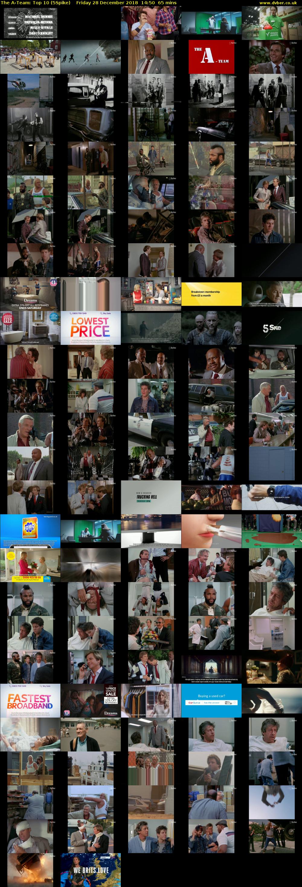 The A-Team: Top 10 (5Spike) Friday 28 December 2018 14:50 - 15:55