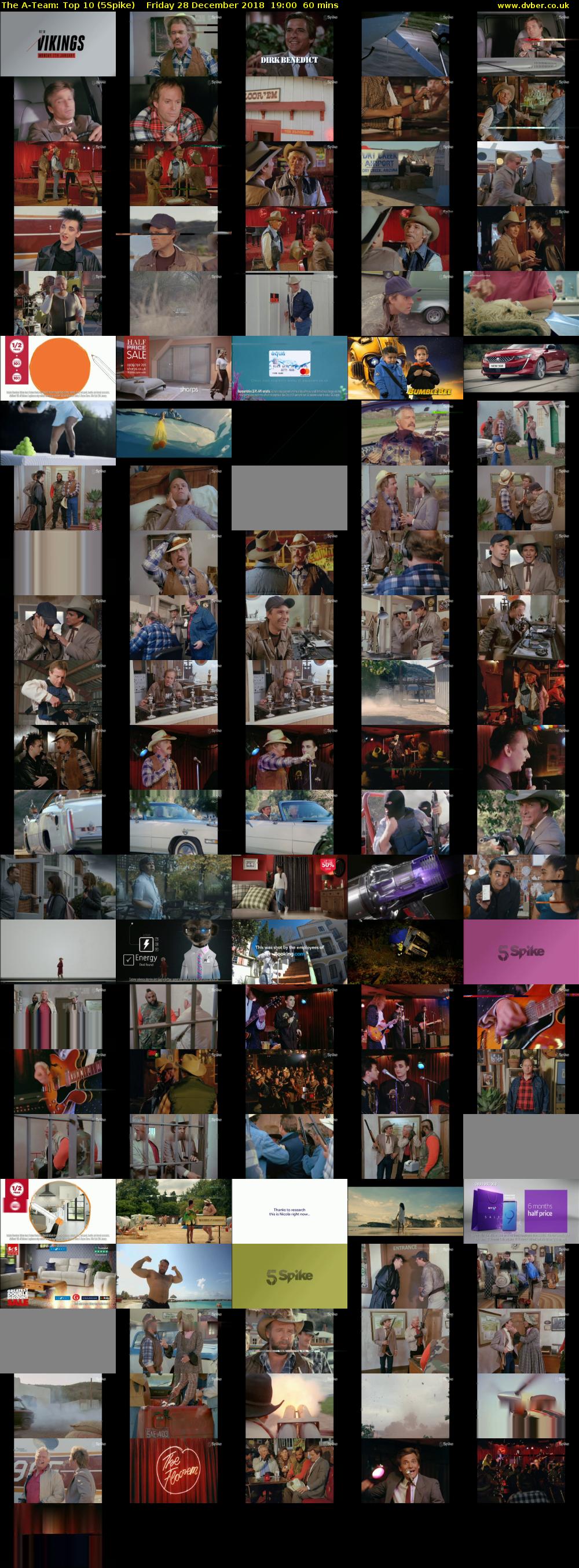 The A-Team: Top 10 (5Spike) Friday 28 December 2018 19:00 - 20:00