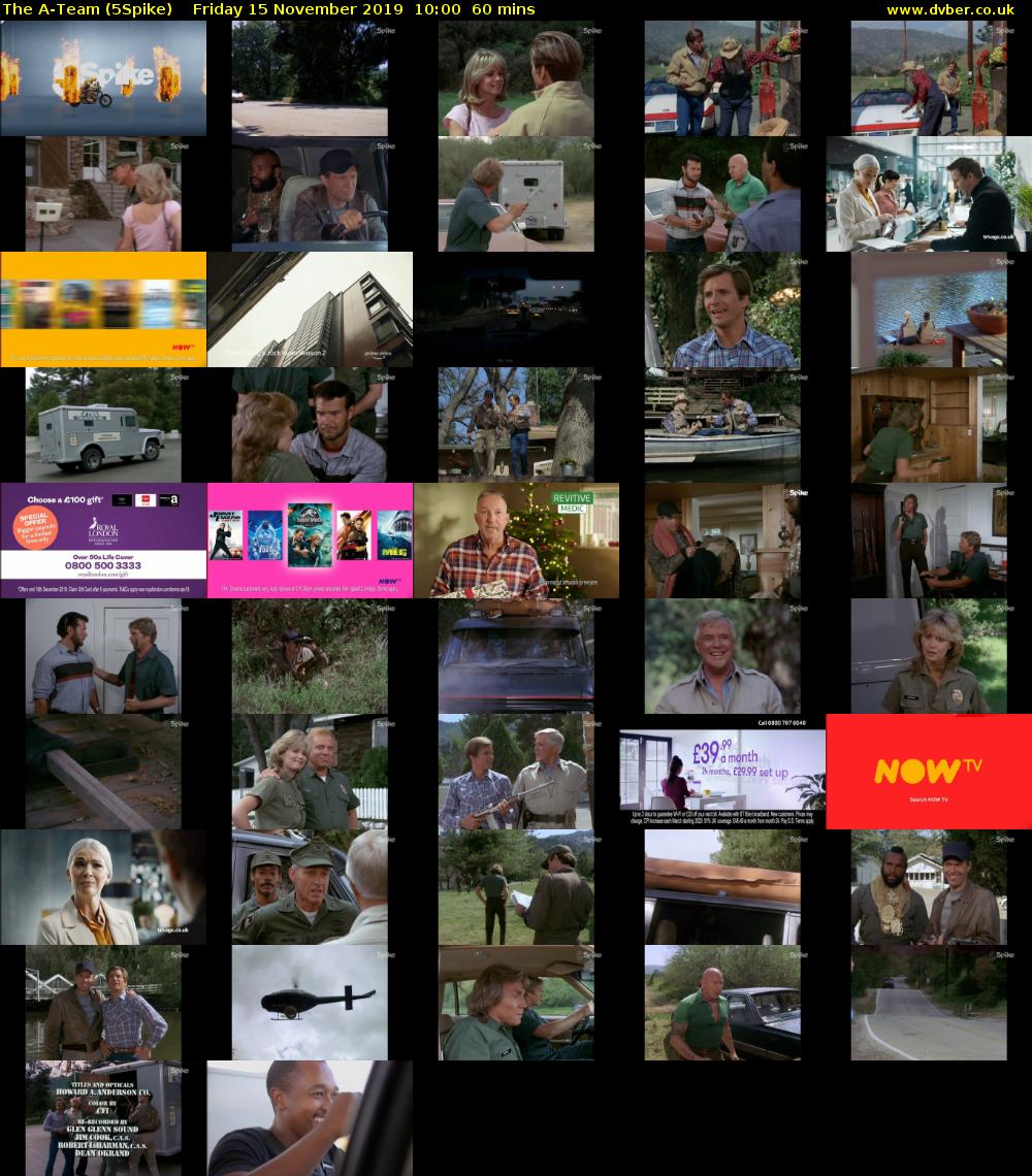The A-Team (5Spike) Friday 15 November 2019 10:00 - 11:00