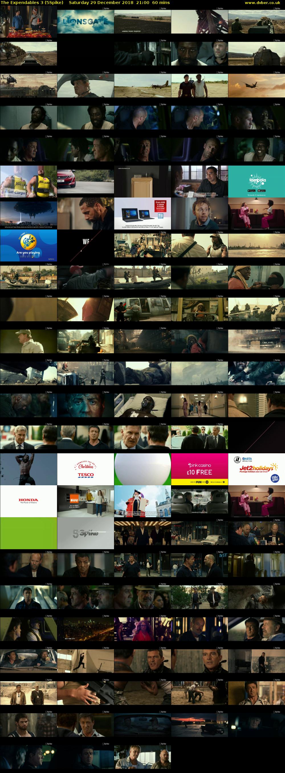 The Expendables 3 (5Spike) Saturday 29 December 2018 21:00 - 22:00