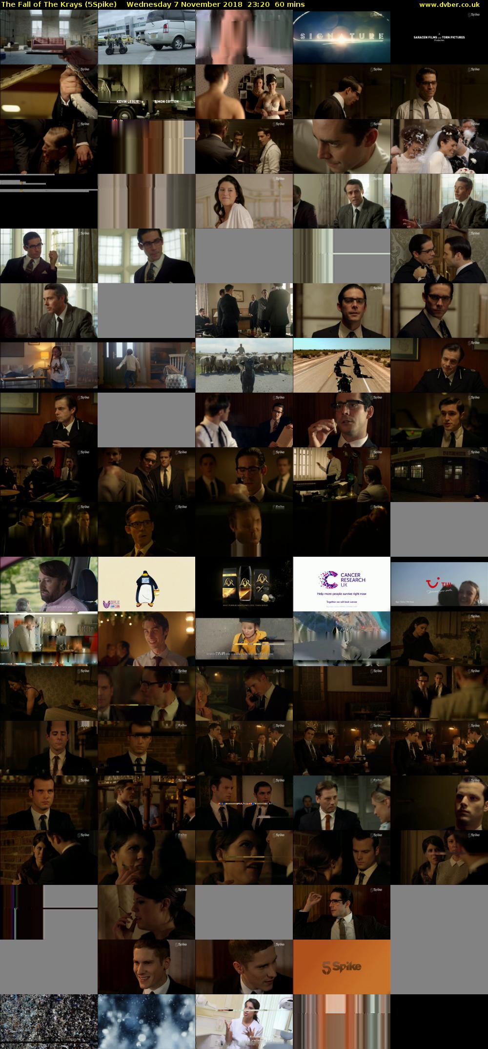 The Fall of The Krays (5Spike) Wednesday 7 November 2018 23:20 - 00:20