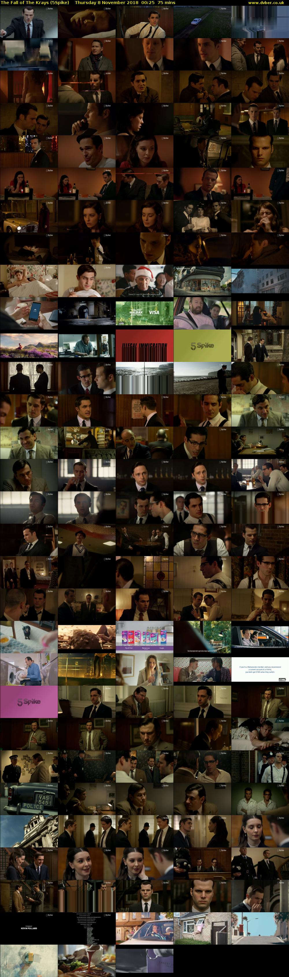 The Fall of The Krays (5Spike) Thursday 8 November 2018 00:25 - 01:40