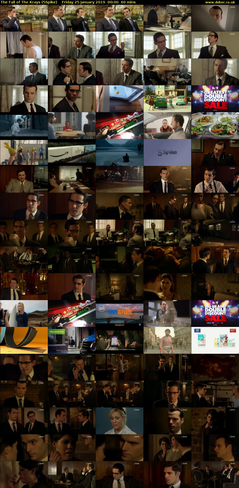 The Fall of The Krays (5Spike) Friday 25 January 2019 00:00 - 01:00