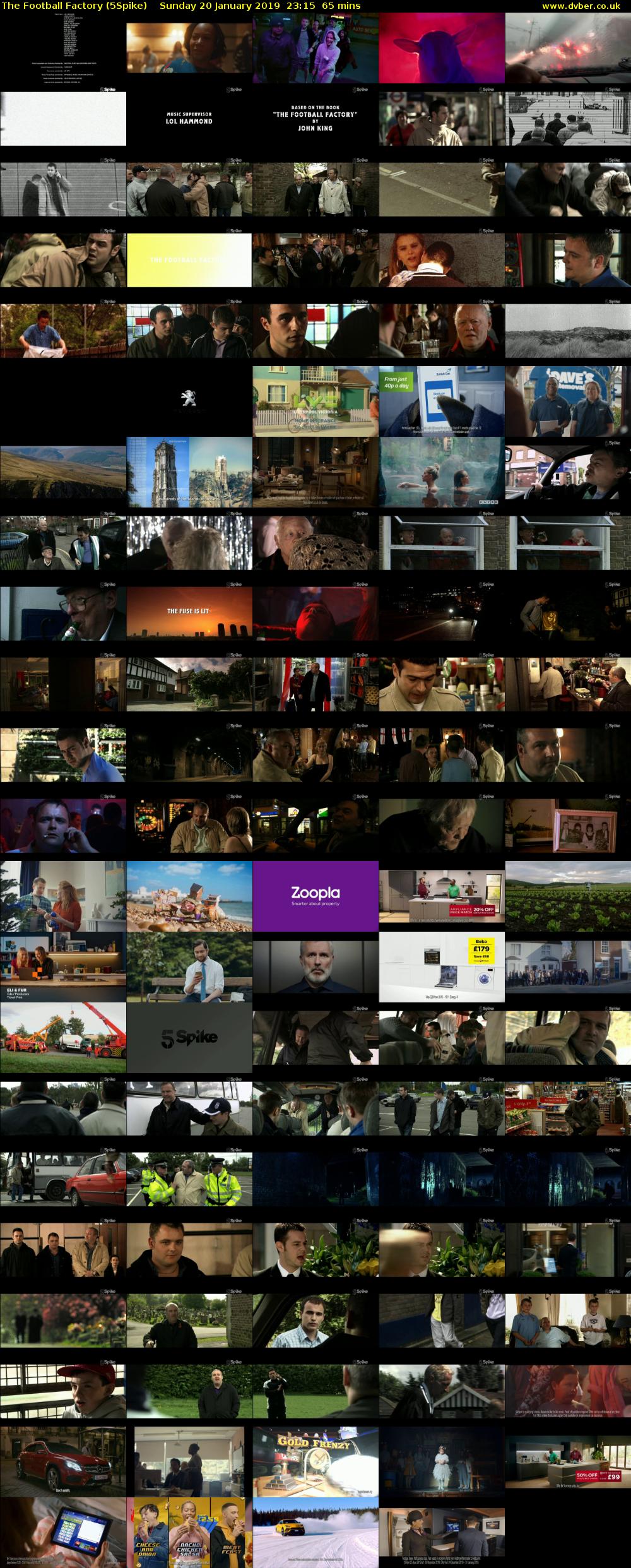 The Football Factory (5Spike) Sunday 20 January 2019 23:15 - 00:20