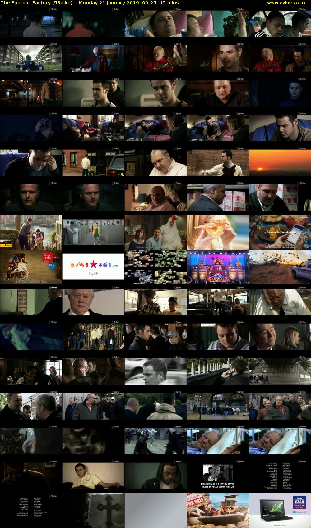 The Football Factory (5Spike) Monday 21 January 2019 00:25 - 01:10