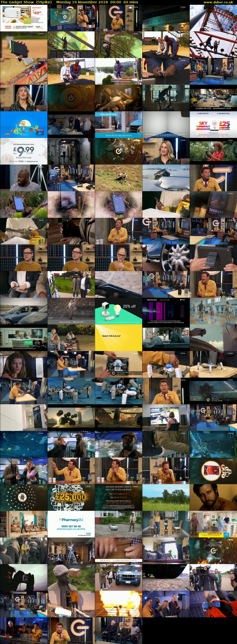 The Gadget Show  (5Spike) Monday 19 November 2018 09:00 - 10:00