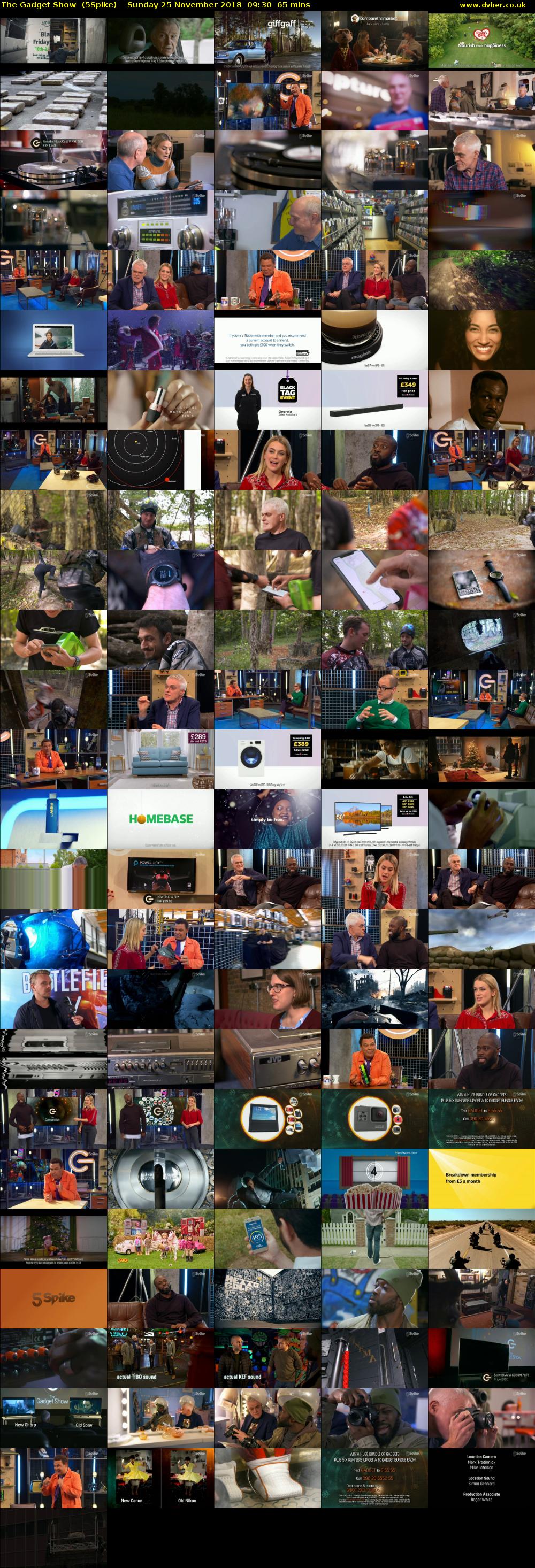 The Gadget Show  (5Spike) Sunday 25 November 2018 09:30 - 10:35