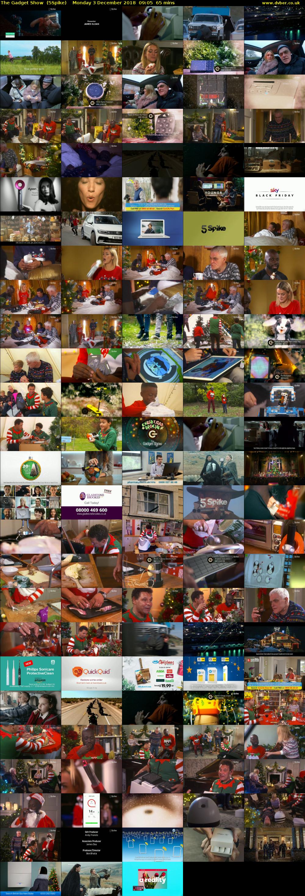 The Gadget Show  (5Spike) Monday 3 December 2018 09:05 - 10:10