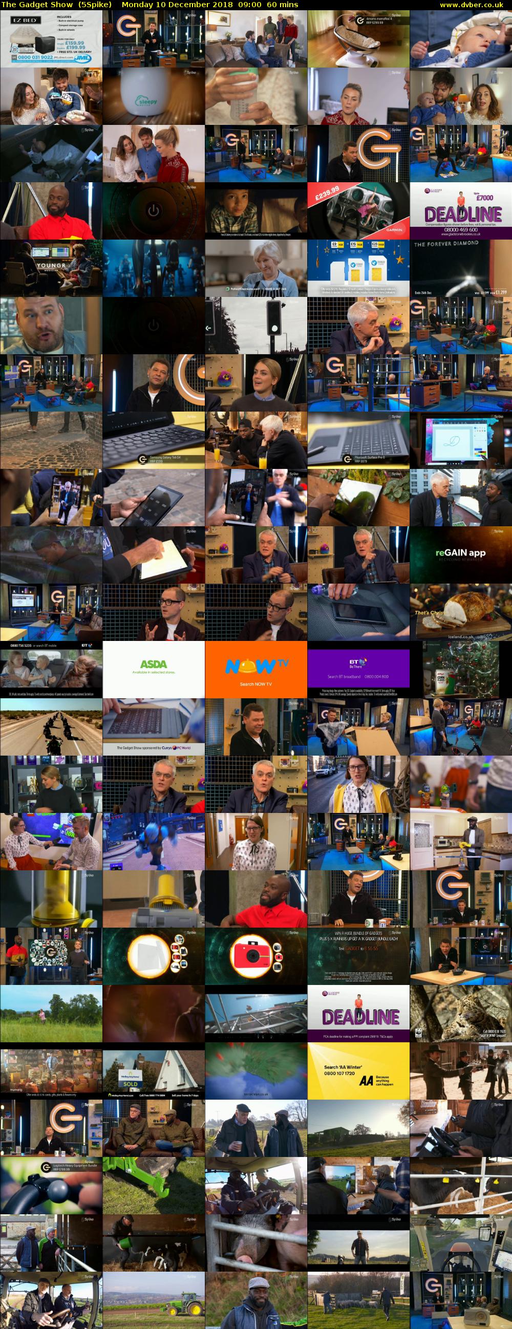 The Gadget Show  (5Spike) Monday 10 December 2018 09:00 - 10:00