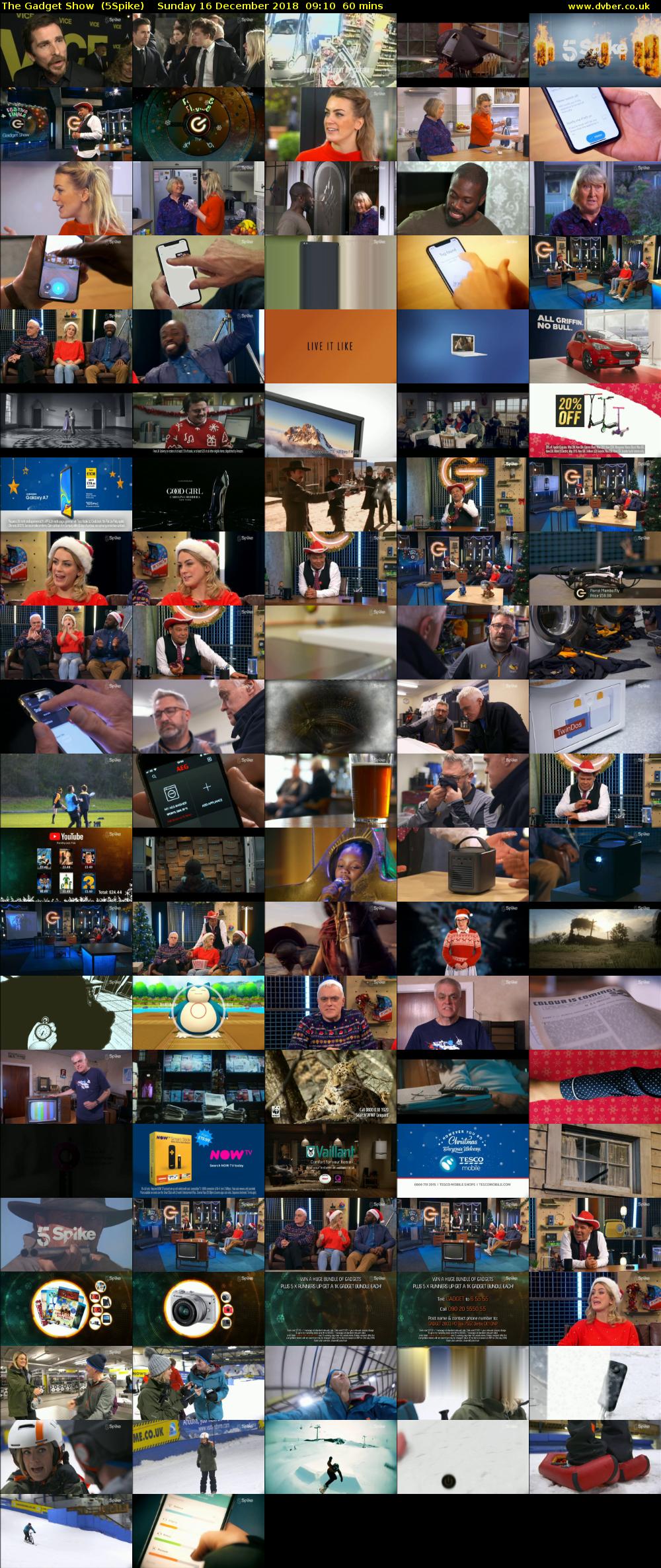The Gadget Show  (5Spike) Sunday 16 December 2018 09:10 - 10:10