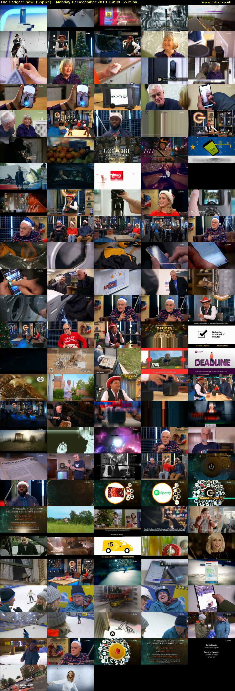 The Gadget Show  (5Spike) Monday 17 December 2018 09:30 - 10:35