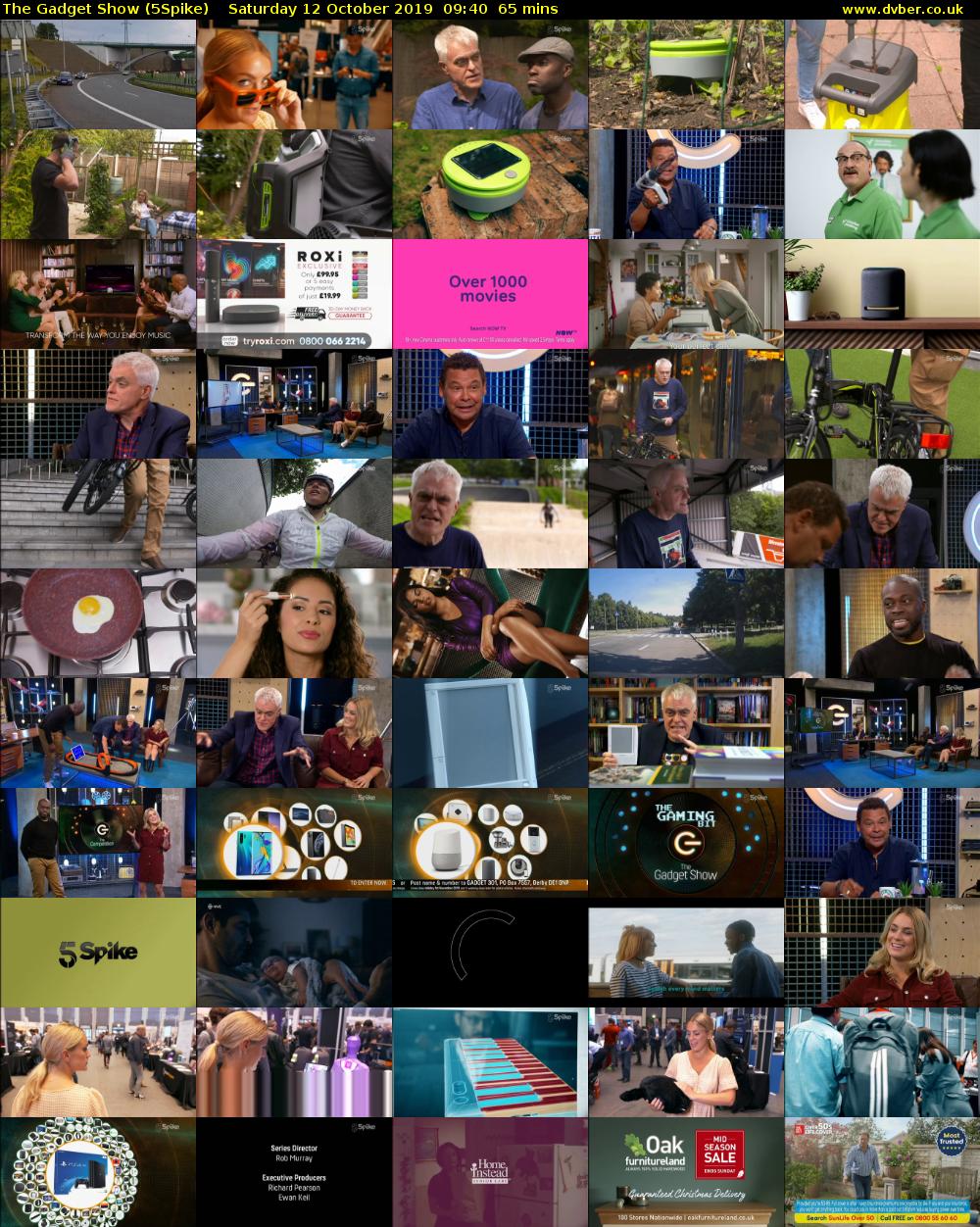 The Gadget Show (5Spike) Saturday 12 October 2019 09:40 - 10:45