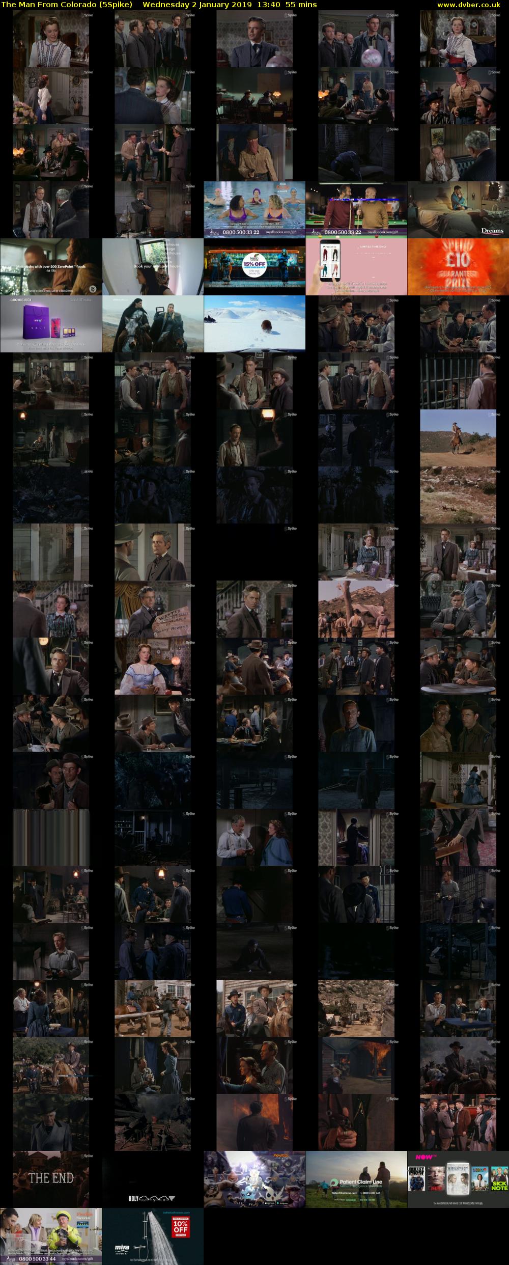 The Man From Colorado (5Spike) Wednesday 2 January 2019 13:40 - 14:35