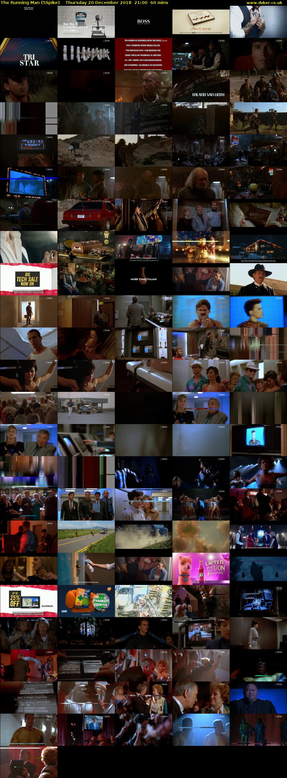 The Running Man (5Spike) Thursday 20 December 2018 21:00 - 22:00