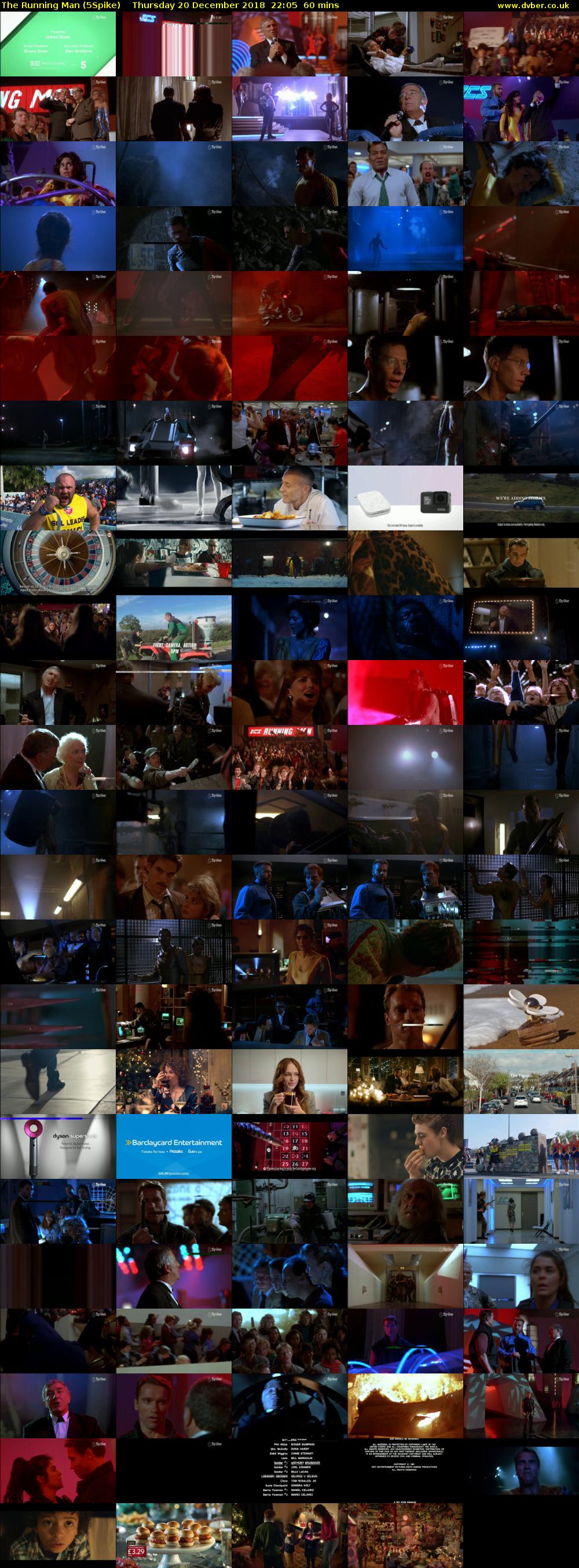 The Running Man (5Spike) Thursday 20 December 2018 22:05 - 23:05