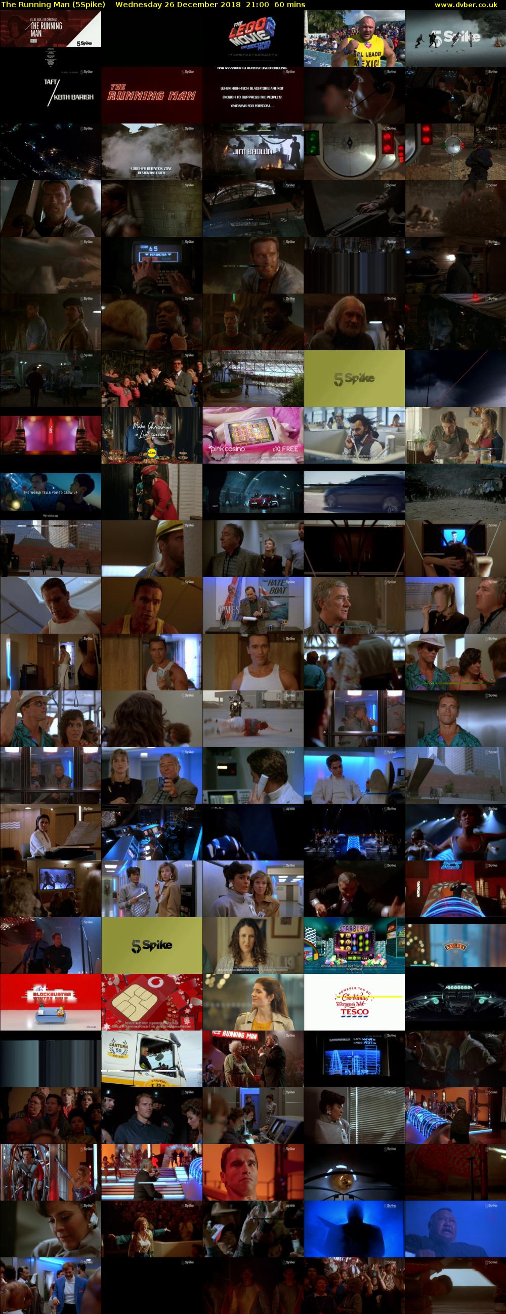 The Running Man (5Spike) Wednesday 26 December 2018 21:00 - 22:00