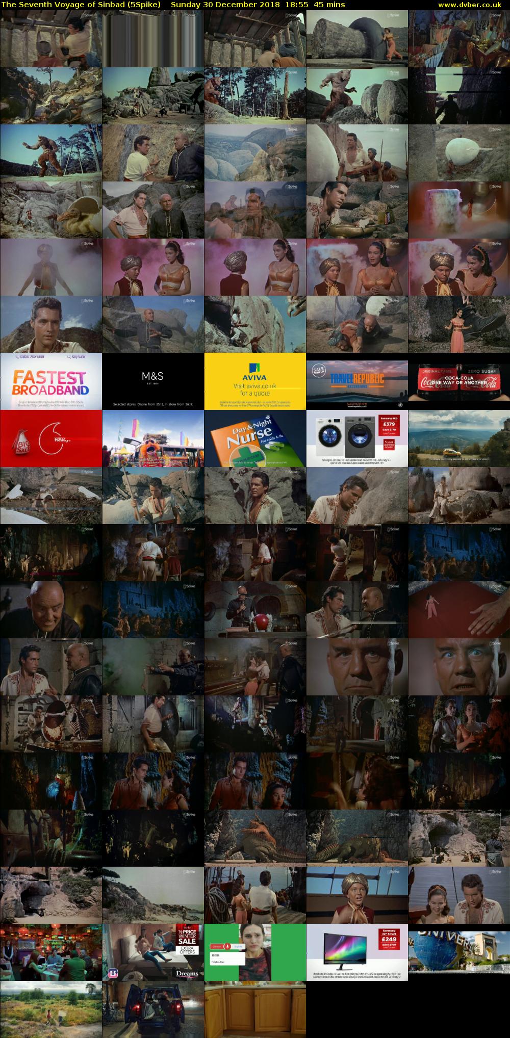 The Seventh Voyage of Sinbad (5Spike) Sunday 30 December 2018 18:55 - 19:40