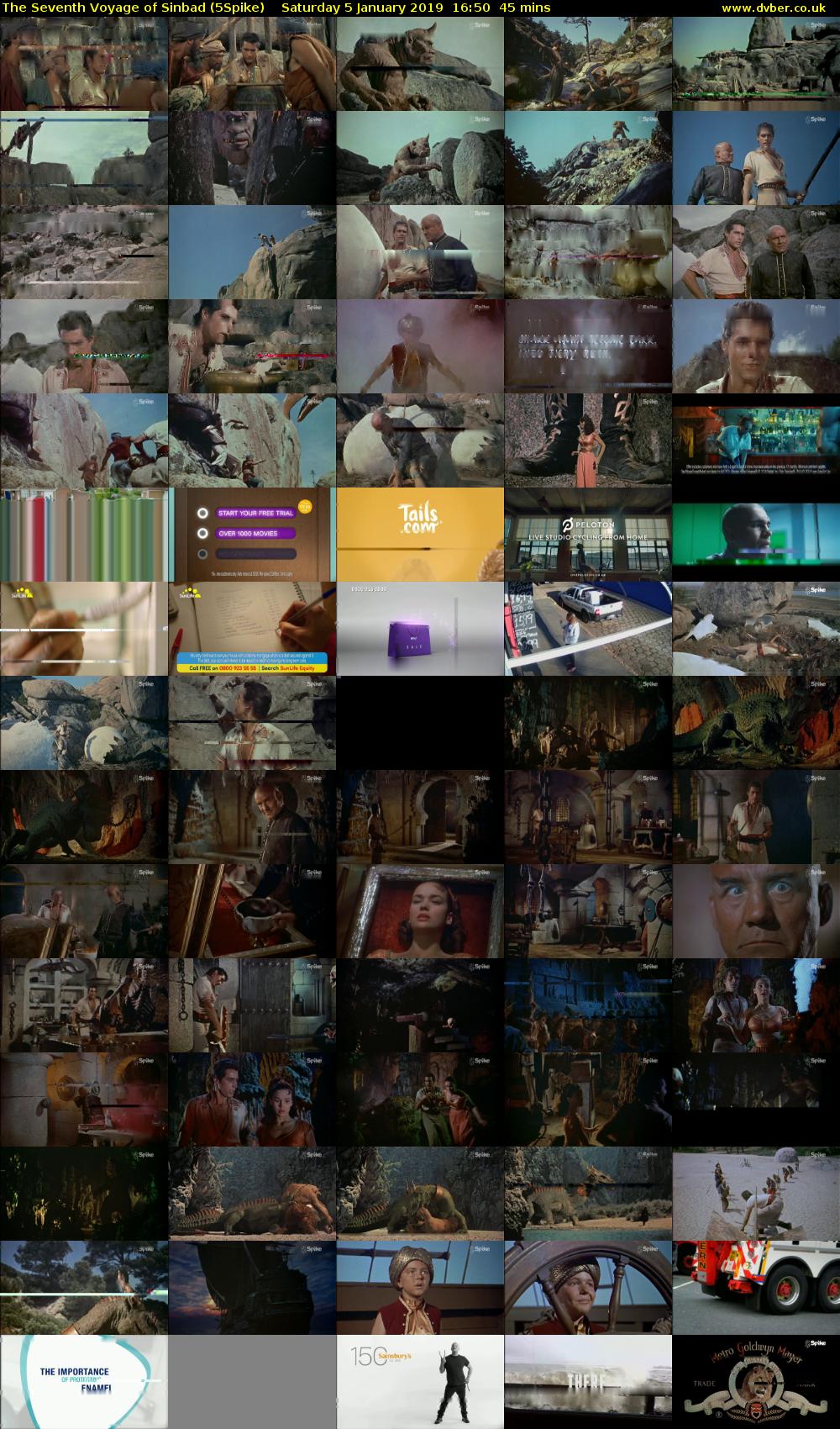 The Seventh Voyage of Sinbad (5Spike) Saturday 5 January 2019 16:50 - 17:35