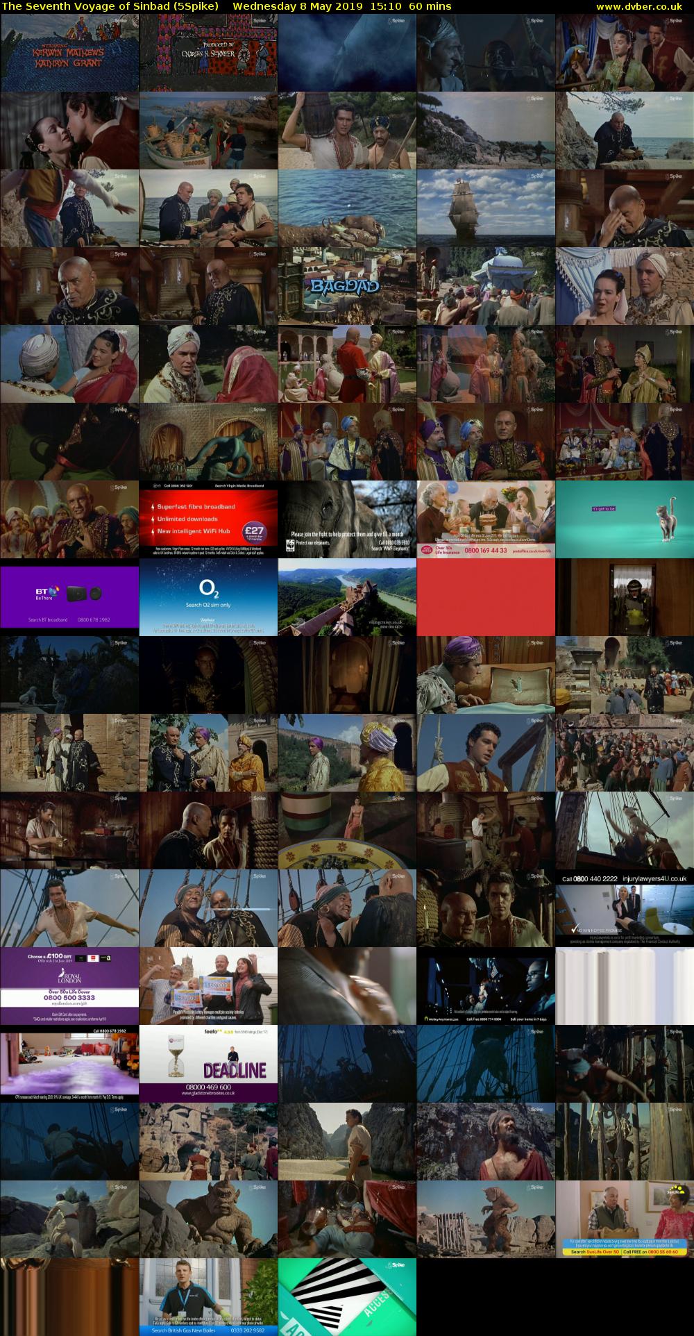 The Seventh Voyage of Sinbad (5Spike) Wednesday 8 May 2019 15:10 - 16:10