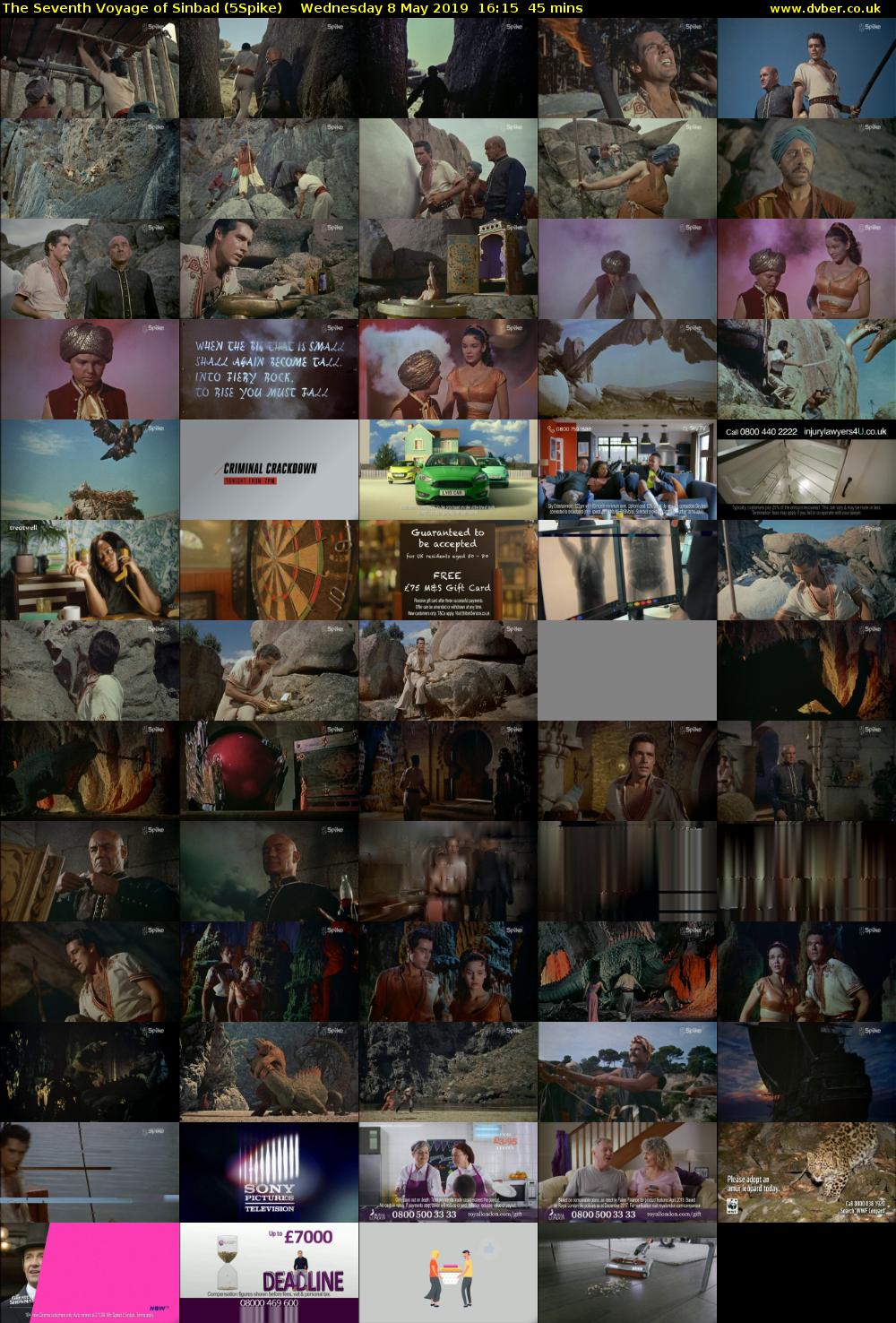 The Seventh Voyage of Sinbad (5Spike) Wednesday 8 May 2019 16:15 - 17:00