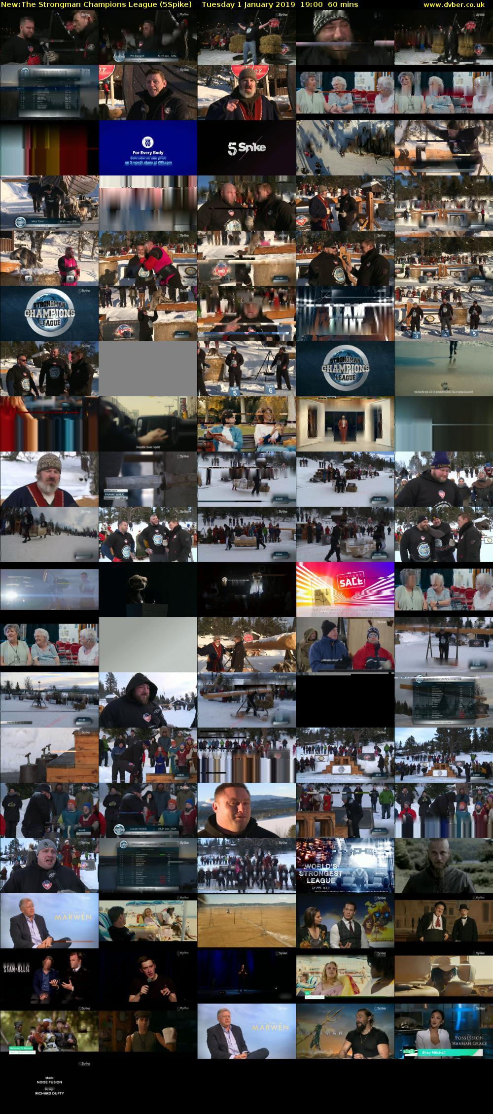 The Strongman Champions League (5Spike) Tuesday 1 January 2019 19:00 - 20:00