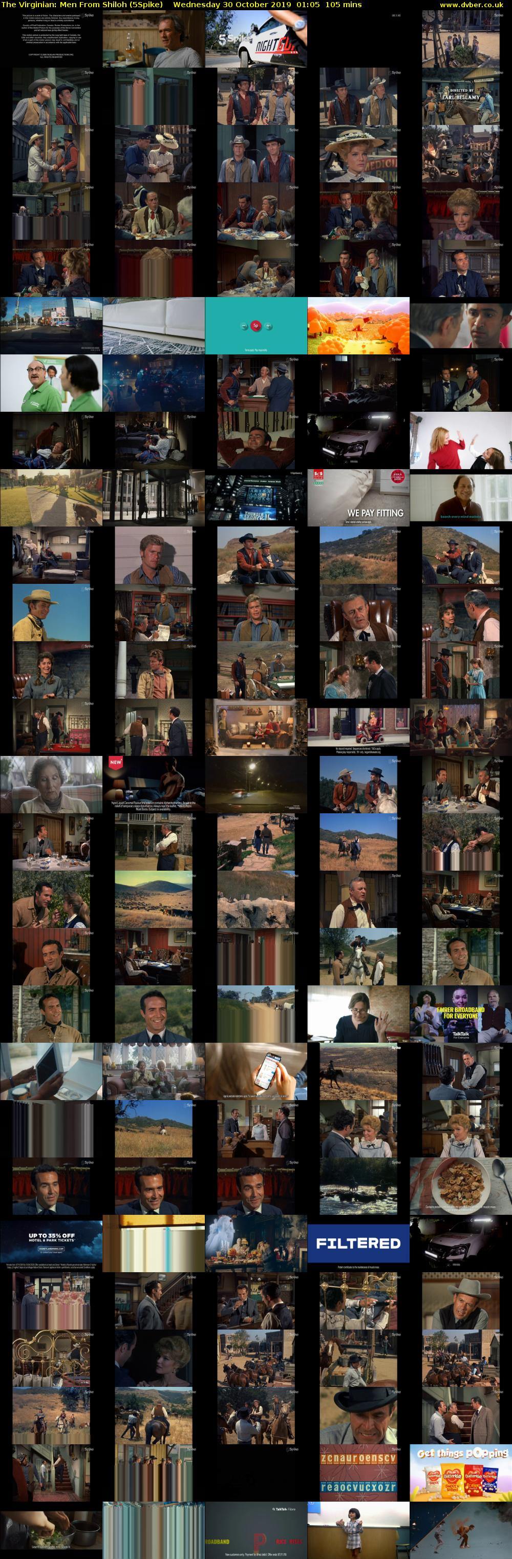 The Virginian: Men From Shiloh (5Spike) Wednesday 30 October 2019 01:05 - 02:50