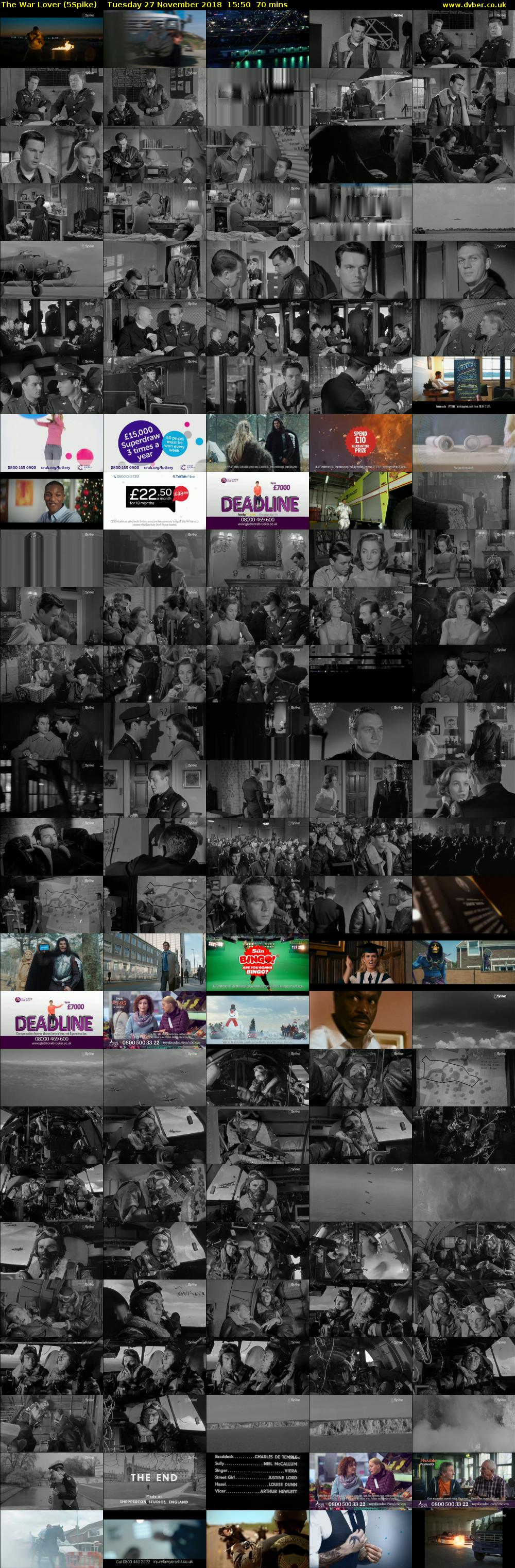 The War Lover (5Spike) Tuesday 27 November 2018 15:50 - 17:00