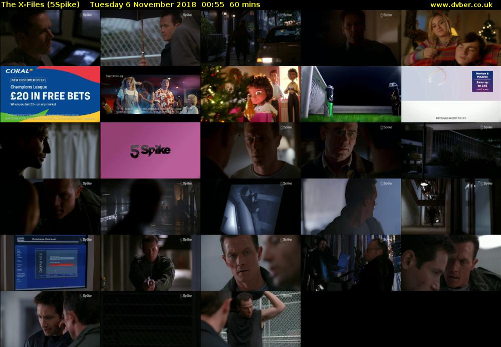The X-Files (5Spike) Tuesday 6 November 2018 00:55 - 01:55