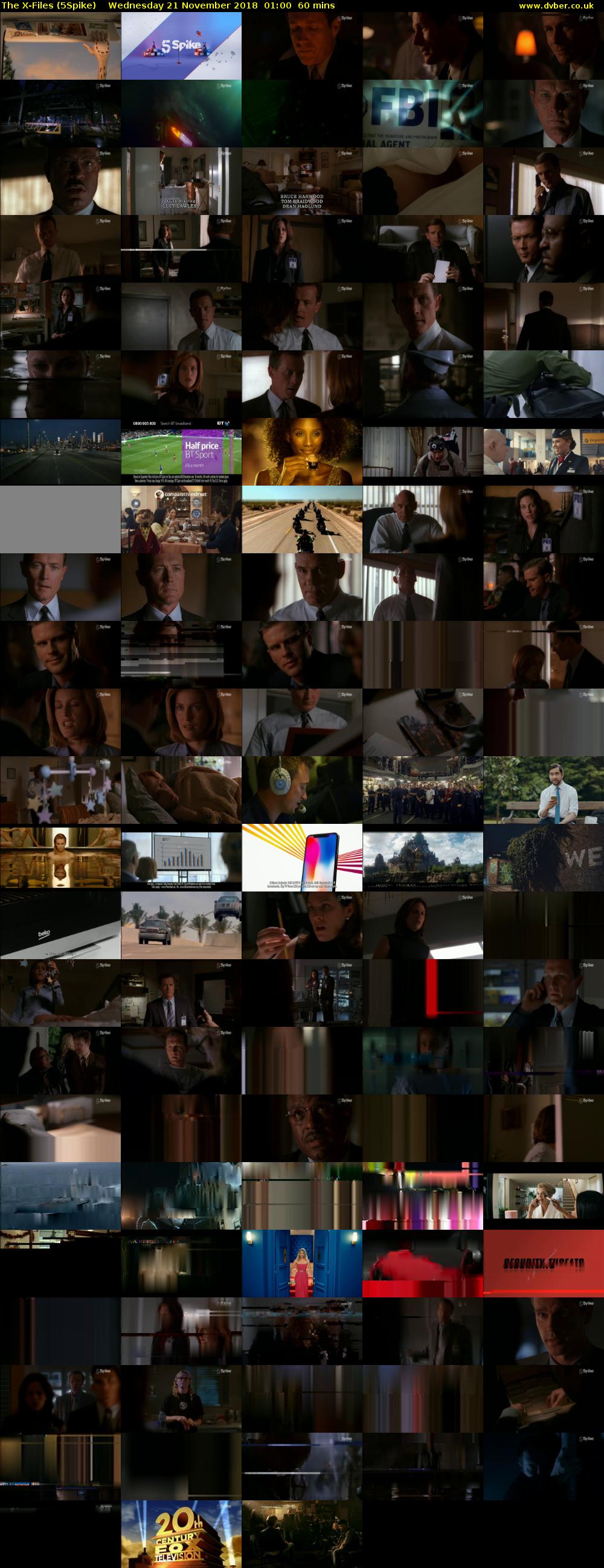 The X-Files (5Spike) Wednesday 21 November 2018 01:00 - 02:00