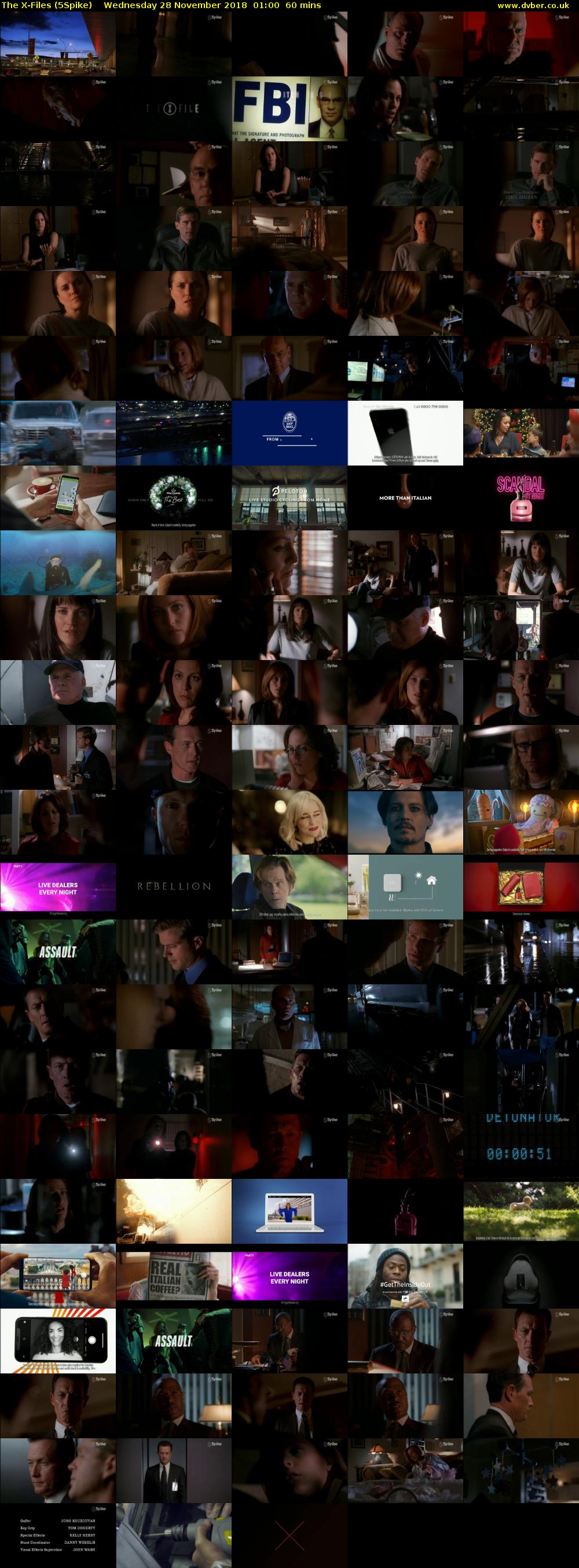 The X-Files (5Spike) Wednesday 28 November 2018 01:00 - 02:00