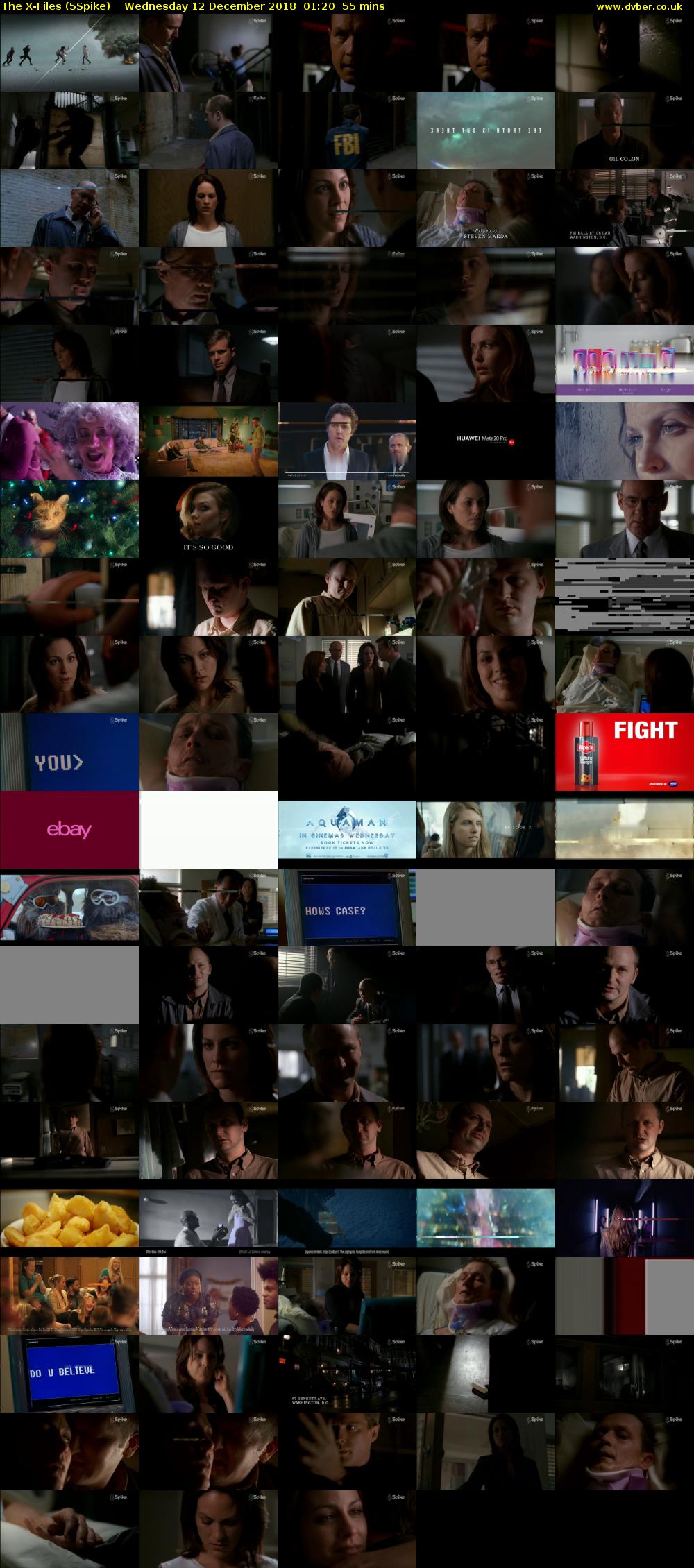 The X-Files (5Spike) Wednesday 12 December 2018 01:20 - 02:15