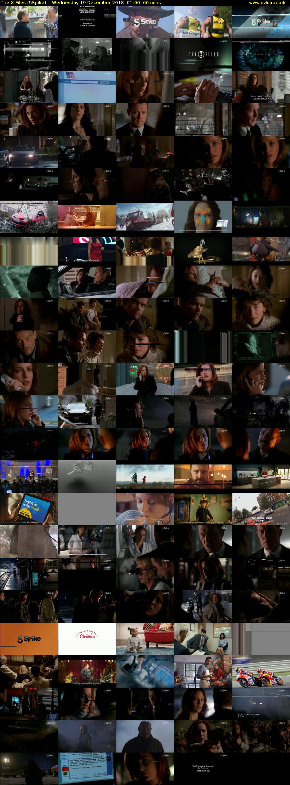 The X-Files (5Spike) Wednesday 19 December 2018 01:00 - 02:00