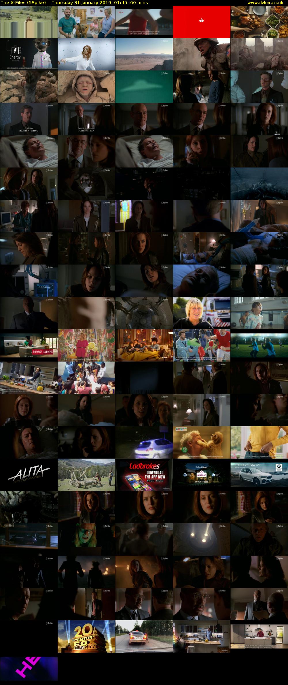 The X-Files (5Spike) Thursday 31 January 2019 01:45 - 02:45