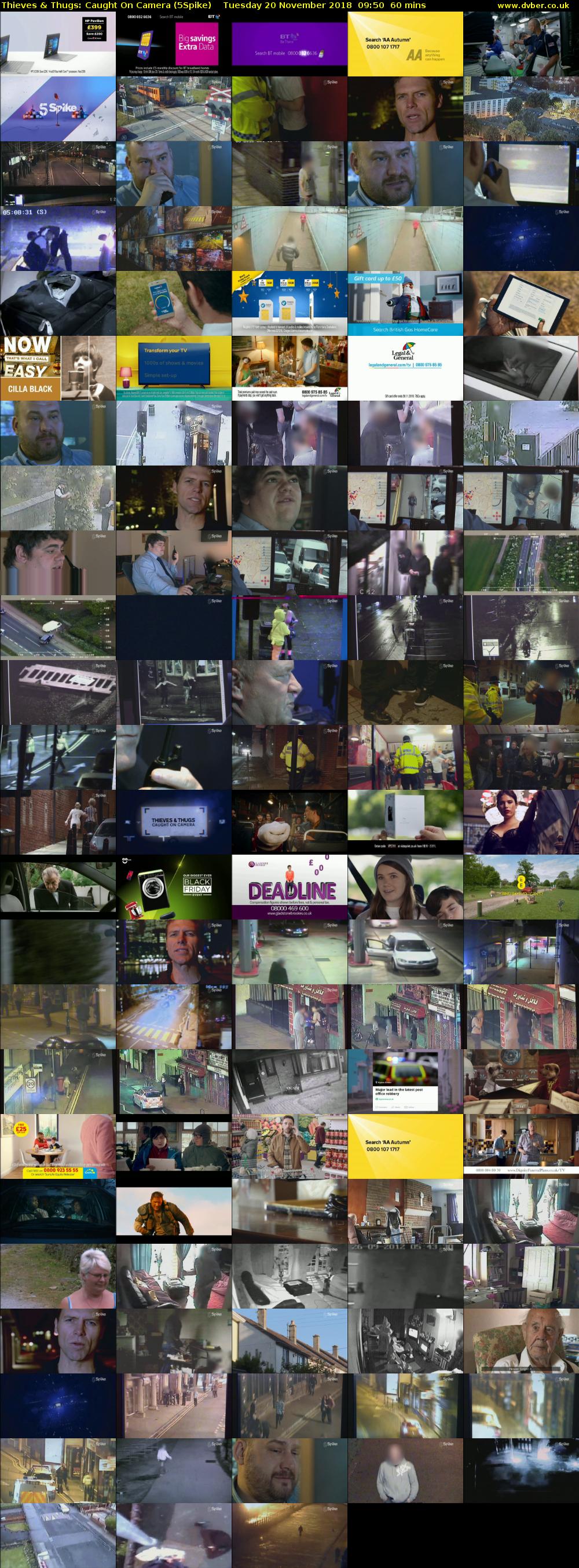 Thieves & Thugs: Caught On Camera (5Spike) Tuesday 20 November 2018 09:50 - 10:50