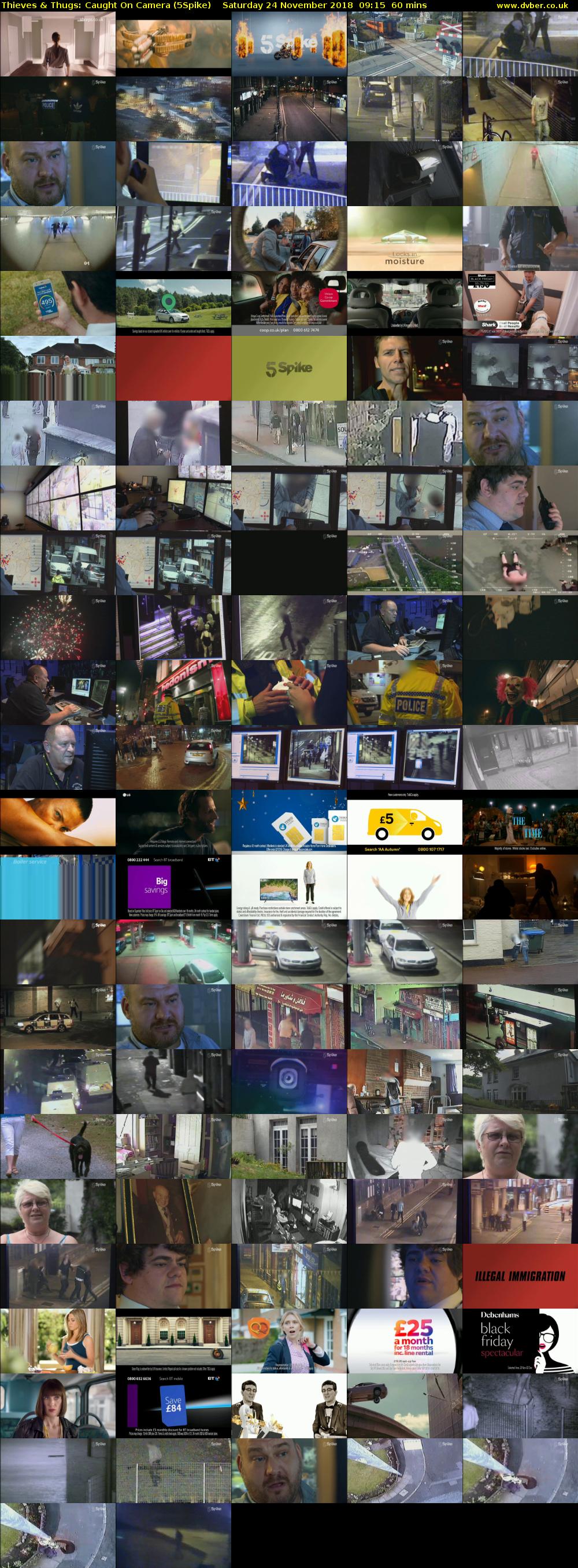 Thieves & Thugs: Caught On Camera (5Spike) Saturday 24 November 2018 09:15 - 10:15