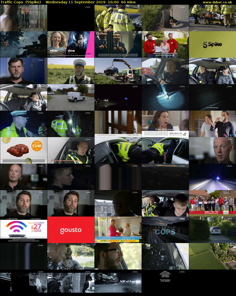 Traffic Cops  (5Spike) Wednesday 11 September 2019 16:00 - 17:00