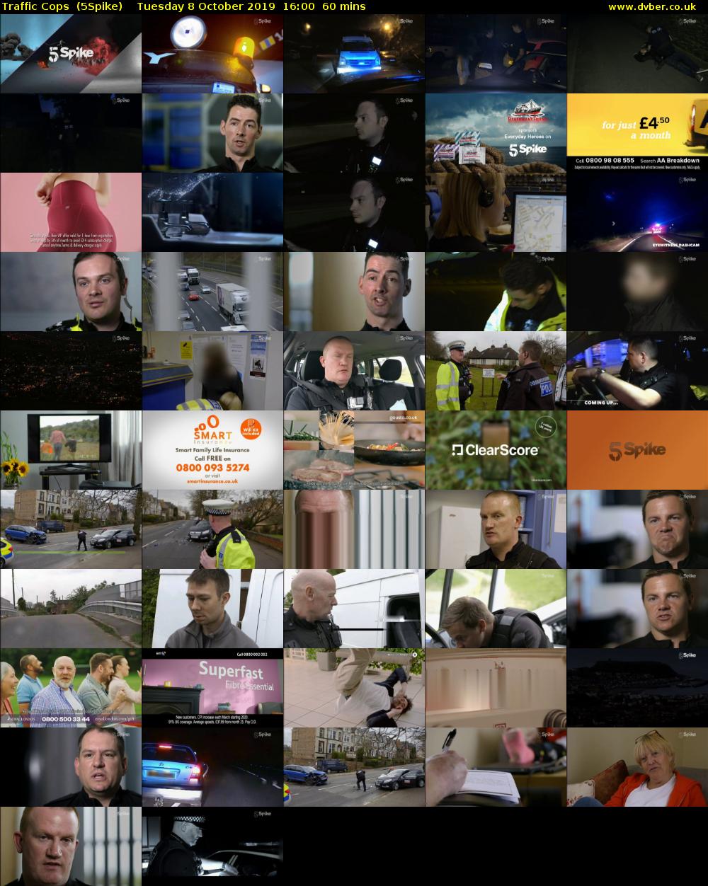 Traffic Cops  (5Spike) Tuesday 8 October 2019 16:00 - 17:00