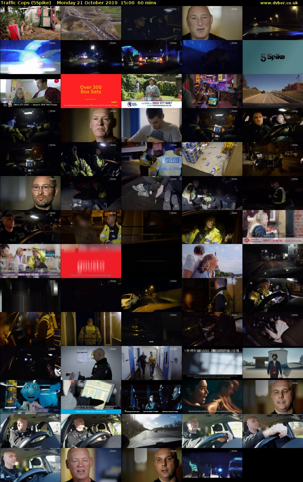 Traffic Cops (5Spike) Monday 21 October 2019 15:00 - 16:00