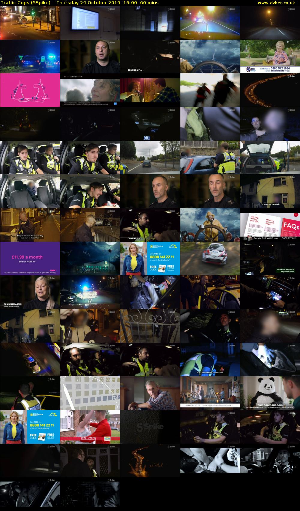 Traffic Cops (5Spike) Thursday 24 October 2019 16:00 - 17:00