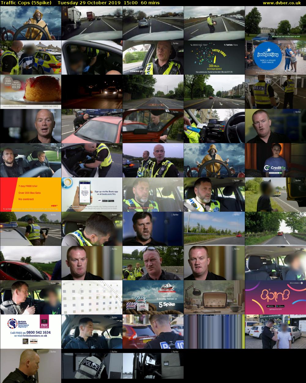 Traffic Cops (5Spike) Tuesday 29 October 2019 15:00 - 16:00
