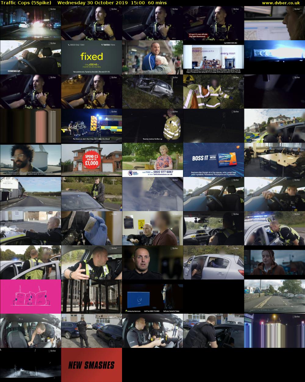 Traffic Cops (5Spike) Wednesday 30 October 2019 15:00 - 16:00