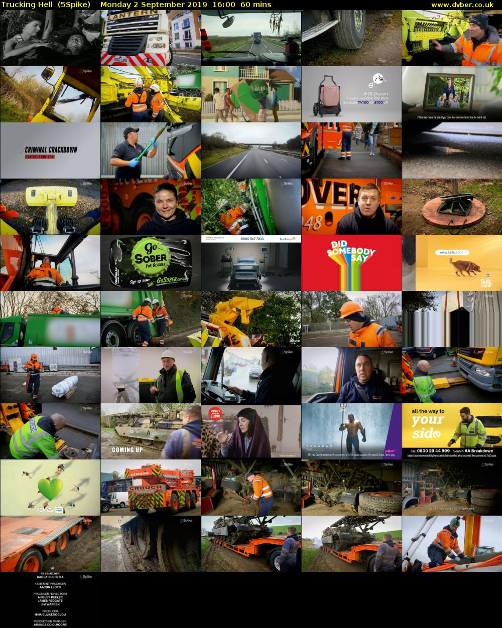 Trucking Hell  (5Spike) Monday 2 September 2019 16:00 - 17:00