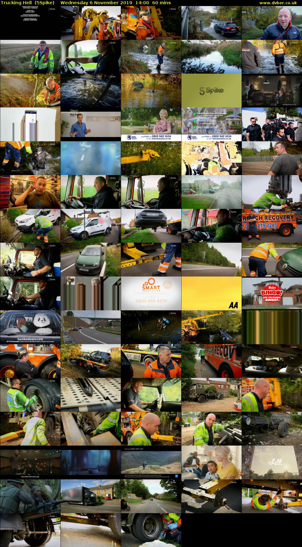 Trucking Hell  (5Spike) Wednesday 6 November 2019 14:00 - 15:00