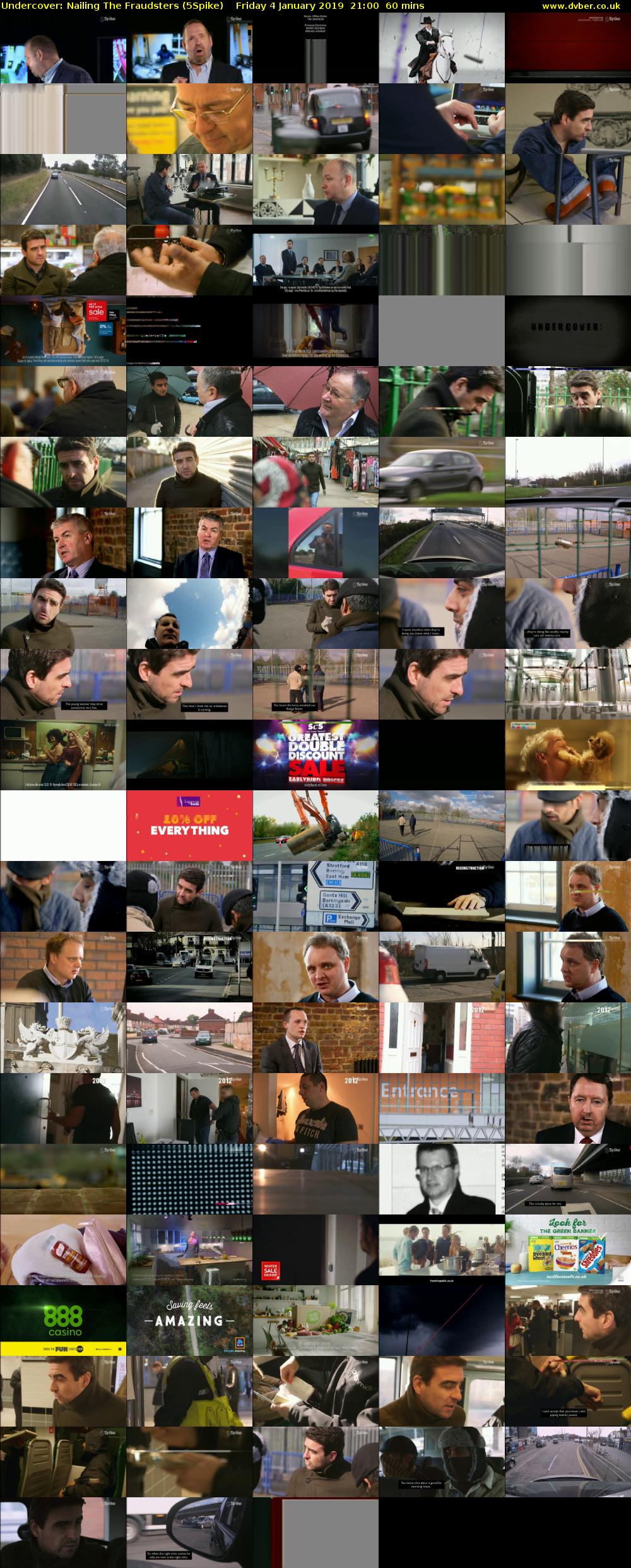 Undercover: Nailing The Fraudsters (5Spike) Friday 4 January 2019 21:00 - 22:00