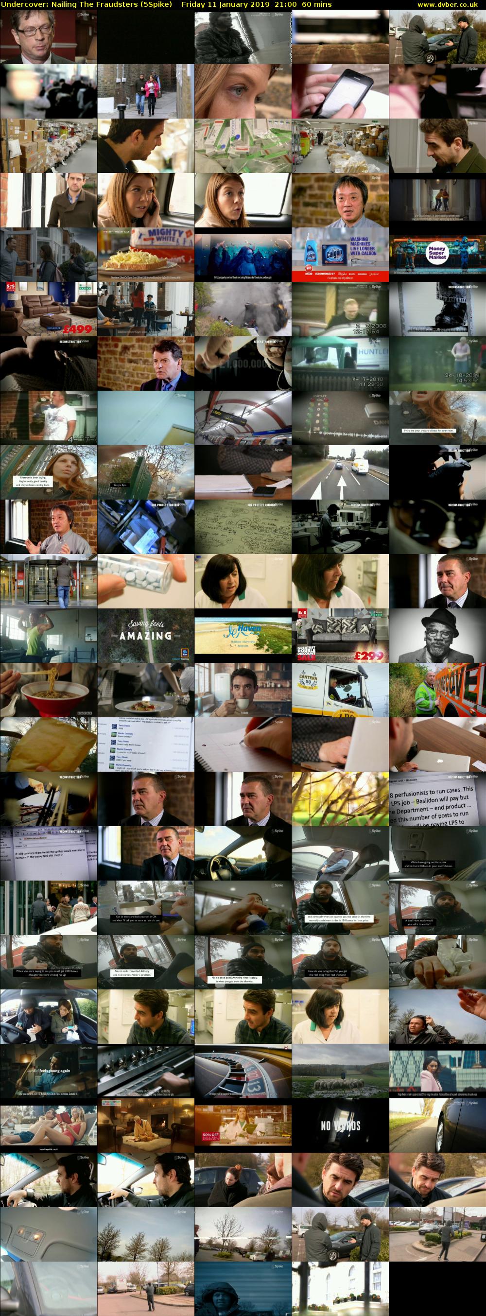 Undercover: Nailing The Fraudsters (5Spike) Friday 11 January 2019 21:00 - 22:00
